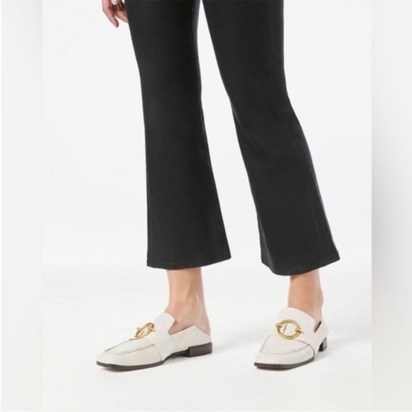 Frame Le Montecito 39.5 Loafer Tan Suede W/Gold Buckle Detail - Picture 4 of 16